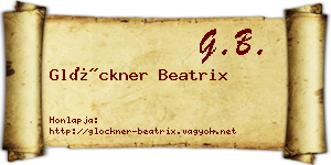 Glöckner Beatrix névjegykártya