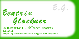 beatrix glockner business card